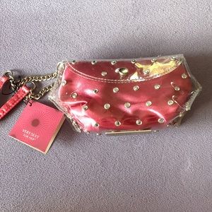 Clear Victoria’s Secret bag with Pink Slip